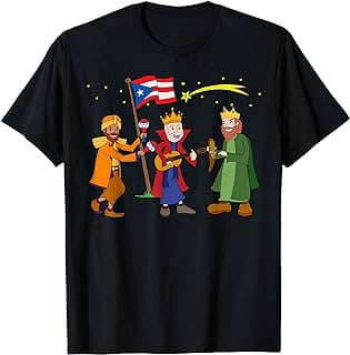 Imagen de Camiseta Tres Reyes Magos Puerto Rico de la empresa Amazon.com.
