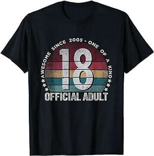 Imagen de Camiseta Vintage 18 Años de la empresa Amazon.com.