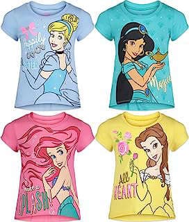 Imagen de Camisetas Princesas Disney (Pack 4) de la empresa Amazon.com.