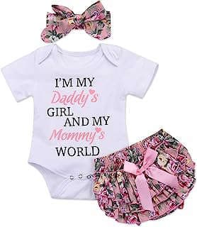 Imagen de Conjunto bebé: mameluco, pantalón, diadema de la empresa Amazon.com.