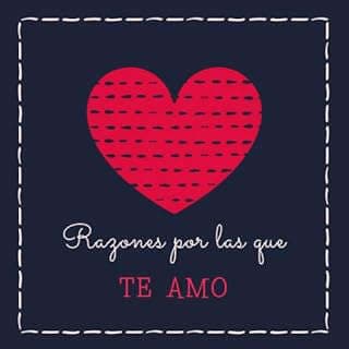 Imagen de Libreta "Razones Amor" de la empresa Amazon.com.