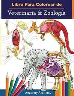 Imagen de Libro colorear anatomía animal de la empresa Amazon.com.