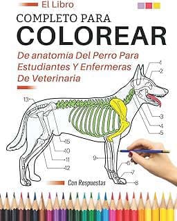 Imagen de Libro Colorear Anatomía Canina de la empresa Amazon.com.