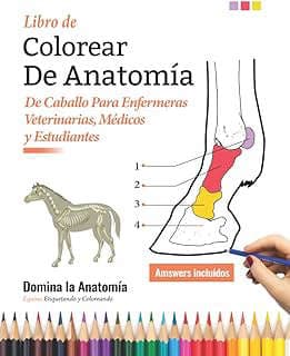 Imagen de Libro Colorear Anatomía Equina de la empresa Amazon.com.