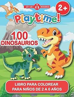Imagen de Libro colorear dinosaurios niños de la empresa Amazon.com.