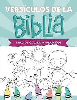Imagen de Libro colorear Versículos Biblia niños de la empresa Amazon.com.