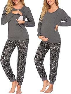 Imagen de Pijamas de maternidad y lactancia de la empresa Amazon.com.