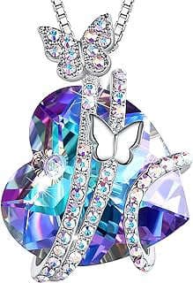 Imagen de Collar Mariposa Corazón Cristal de la empresa ASELFAD Jewelry.