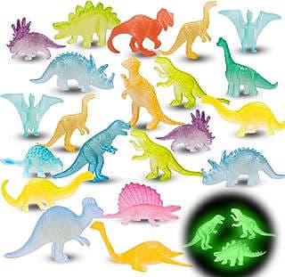 Imagen de Figuras dinosaurios fosforescentes miniatura de la empresa Auggie store.