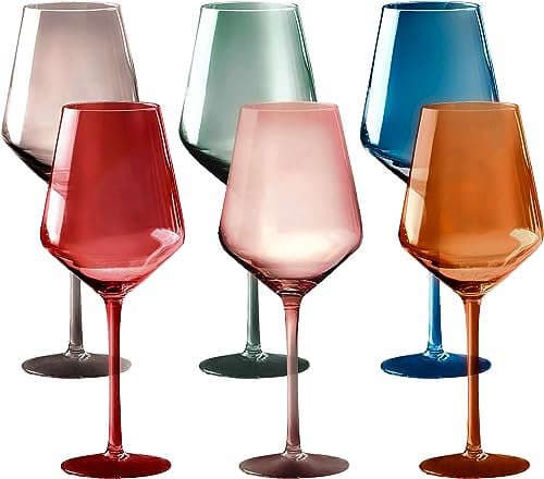 Imagen de Copas de Vino de Colores de la empresa Bella Vino.