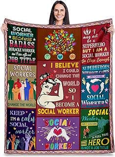 Imagen de Manta decorativa para trabajador social de la empresa Bosea Direct.
