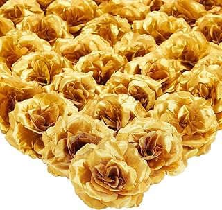 Imagen de Rosas doradas artificiales decorativas. de la empresa BrightCreations.