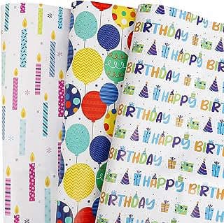 Imagen de Papel regalo cumpleaños globos de la empresa BULKYTREE.