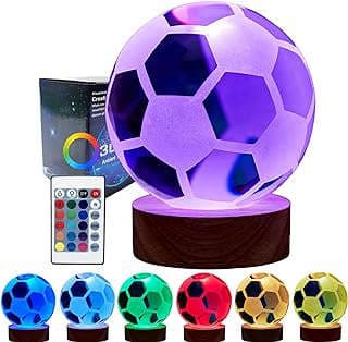Imagen de Lámpara Bola Fútbol 3D de la empresa Colorful Life Home.
