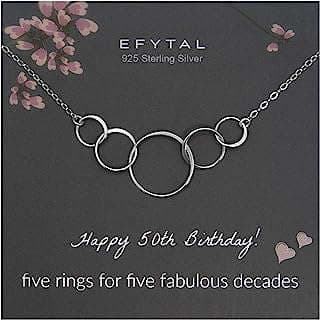 Imagen de Collar de Plata 5 Círculos de la empresa Efy Tal Jewelry.