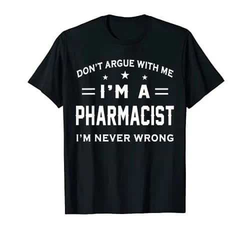 Imagem de Camiseta Design Divertido da empresa Funny Gifts Pharmacists Lovers.