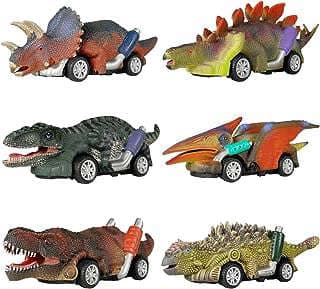 Imagen de Coches dinosaurio retráctiles para niños de la empresa GreenKidz.
