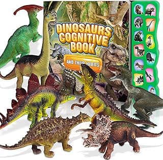 Imagen de Libro sonoro y figuras dinosaurios de la empresa haoaoao.