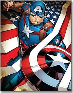 Imagen de Cartel Metálico Capitán América de la empresa Hometown-Industries.