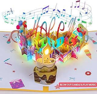 Imagen de Tarjeta Cumpleaños Musical 3D de la empresa HuiCD.