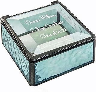 Imagen de Caja Joyero Personalizada Graduación de la empresa J Devlin Glass Art.