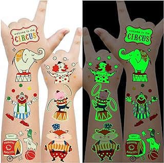 Imagen de Tatuajes Temporales Infantiles Circenses de la empresa jiajia_store.
