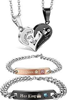 Imagen de Conjunto colgantes y pulseras pareja de la empresa Jstyle Jewelry.