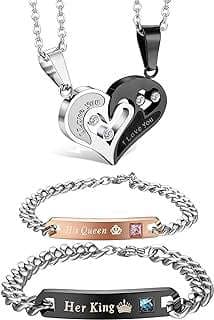 Imagen de Conjunto collares y brazaletes pareja de la empresa Jstyle Jewelry.