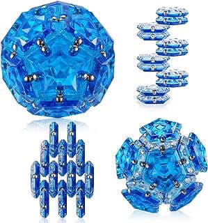 Imagen de Esfera Magnética Fidget Azul Crystal de la empresa KEDIBO.