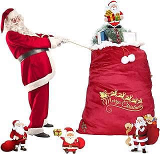Imagen de Bolsa gigante terciopelo navideño de la empresa kunxingdisha.