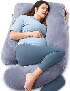 Imagen de Almohada corporal para embarazadas de la empresa Momcozy Maternity Essential.