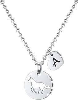 Imagen de Collar con inicial y caballo. de la empresa MONOOC JewelryGift.