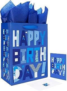 Imagen de Bolsas regalo azules cumpleaños de la empresa mountaineer2023.