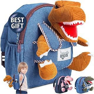 Imagen de Mochila Dinosaurio con Juguete de la empresa Naturally KIDS Backpack w Dinosaur or Unicorn Toys.