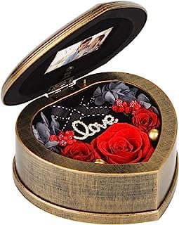 Imagen de Caja musical con rosas preservadas de la empresa Neaticoo Rose.
