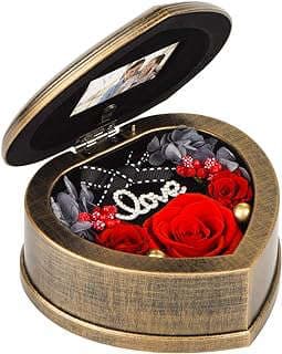 Imagen de Flores Preservadas en Caja Musical de la empresa Neaticoo Rose.