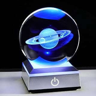Imagen de Bola Cristal 3D Saturno LED de la empresa Ornalrist.