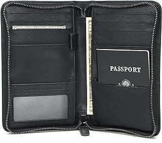 Imagen de Porta pasaportes cuero RFID de la empresa polare.