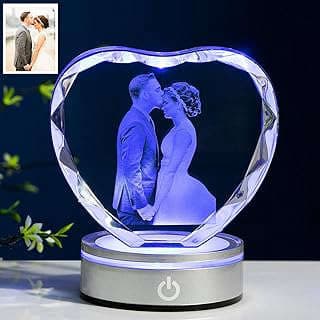 Imagen de Marco Corazón Cristal Personalizado de la empresa Qianwei Crystal.