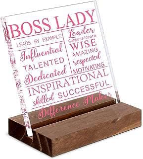 Imagen de Placa Acrílica Decorativa "Boss Lady" de la empresa Queenyear.