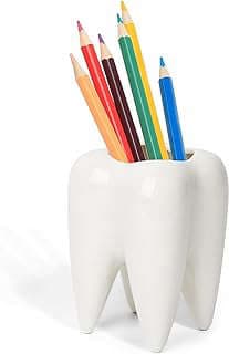 Imagen de Porta lapiceros cerámico diente de la empresa Rachel's choice.