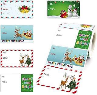 Imagen de Etiquetas adhesivas navideñas de la empresa Riccioofy.