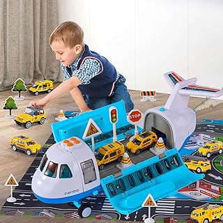 Imagen de Avión juguete con camiones construcción de la empresa Shantou Ziming Trading Co., Ltd..