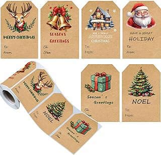 Imagen de Etiquetas adhesivas regalo navideñas de la empresa Simsame.