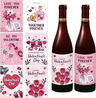 Imagen de Etiquetas botellas vino Valentine's de la empresa StarryOcean-US.