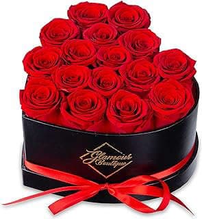 Imagen de Caja Corazón con Rosas Preservadas de la empresa THE GLAMOUR BOUTIQUES.