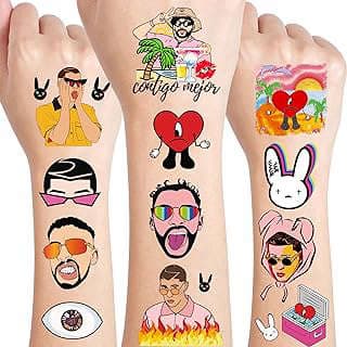 Imagen de Tatuajes temporales de conejo de la empresa Tosiker.