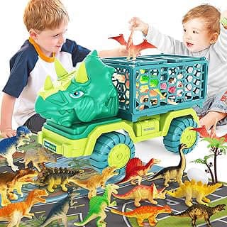 Imagen de Camión juguete con dinosaurios de la empresa ToyKidsDirect.
