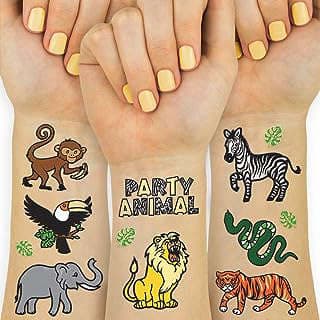 Imagen de Tatuajes temporales jungla niños de la empresa xofetti.