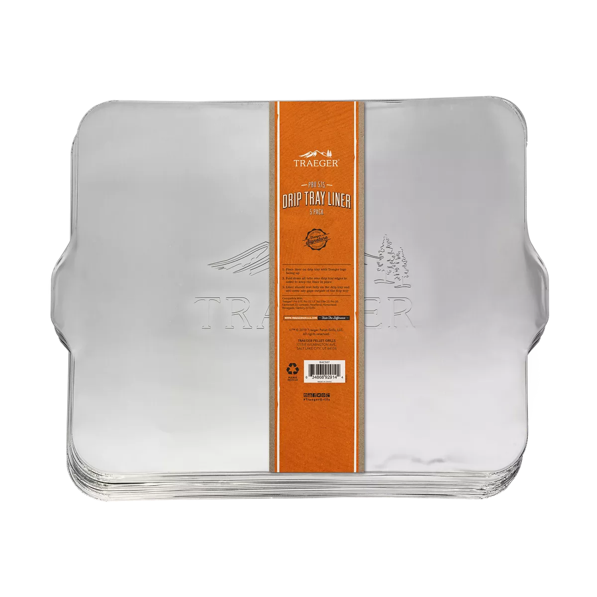 Traeger BAC507 Pro 22 / Pro 575 Drip Tray Liners product image